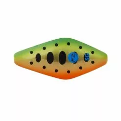 EFFZETT Effezet Pro Trout Inline Spoons -Hengelset Winkel Dam Effezet Pro Trout Inline Spoons 43Cm 5Gr Sinking Green Orange Smolt Uv 63165