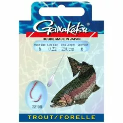 Gamakatsu BKD LS-2210R Forel Onderlijn -Hengelset Winkel Gamakatsu BKD 2210R Trout H010 250cm 31344